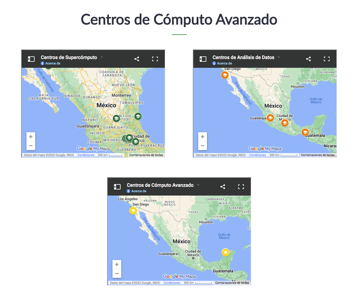 Figura 2.&nbsp; Capturas de pantalla del proyecto implementado como servicio de consulta de datos.